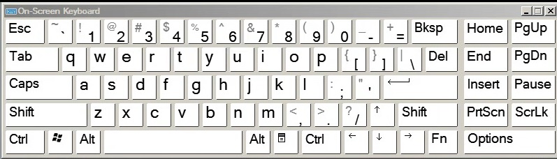  Disposition des touches d'un clavier Anglais