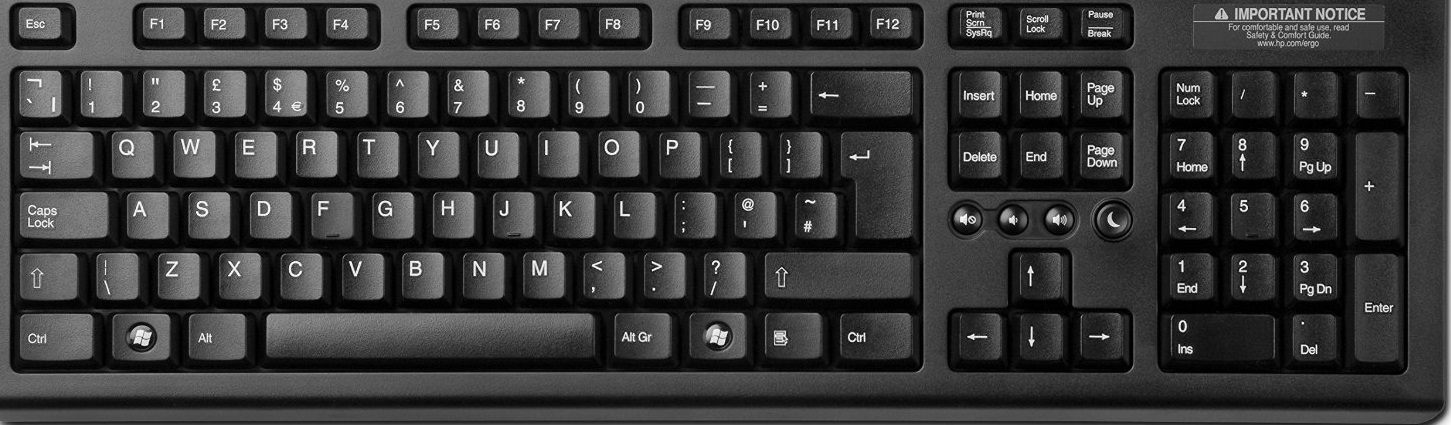  Disposition des touches d'un clavier Anglais